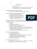 SOAL PATIENT SAFETY-Pengertian Dari Keselamatan Pasien Adalah