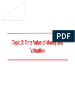 FINA2303 Topic 02 Time Value of Money and Valuation (1)