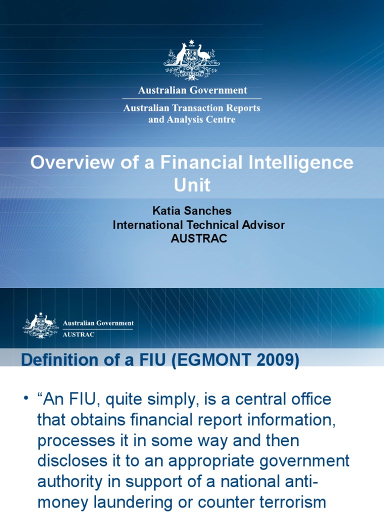 Financial Intelligence Units Explained | PDF