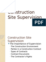 Construction Site Supervision Handout
