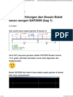 Contoh Perhitungan Dan Desain Balok Beton Dengan SAP2000 (Bag 1)