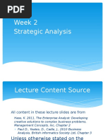 Strategic Anakysis