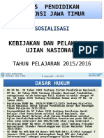 Sosialisasi Ujian Nasional Tahun 2015 - 2016 Prov-Jatim