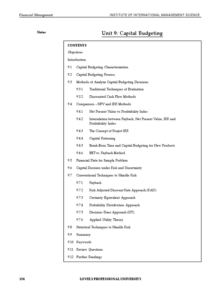 Financial Management 2 | PDF | Net Present Value | Internal Rate Of Return