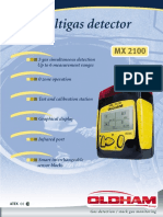 MX 2100 - 5-gas portable detector for confined space monitoring