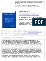 A Paradigm Ina Paradigm in Crisis, Israel's Doctrine of Military Decision Crisis, Israel's Doctrine of Military Decision - A.kober