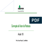 Aula - 10 - Correção Do Fator de Potência - Banco de Capacitores