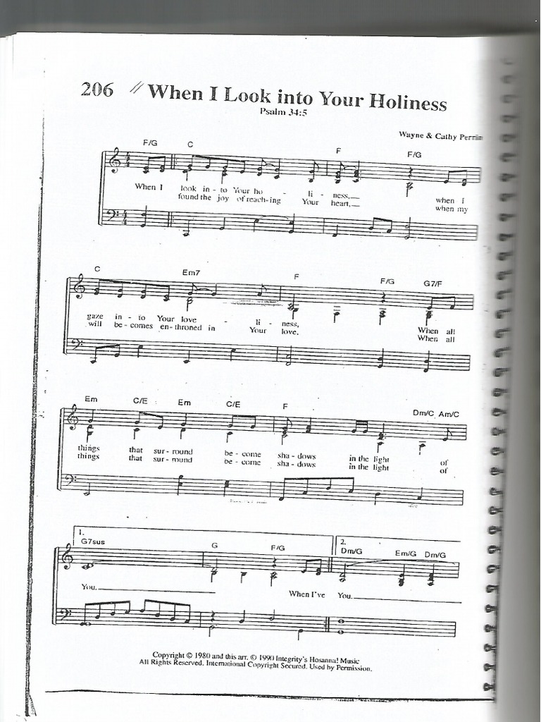 When I Look Into Your Holiness – Chords and the Deepening of Faith