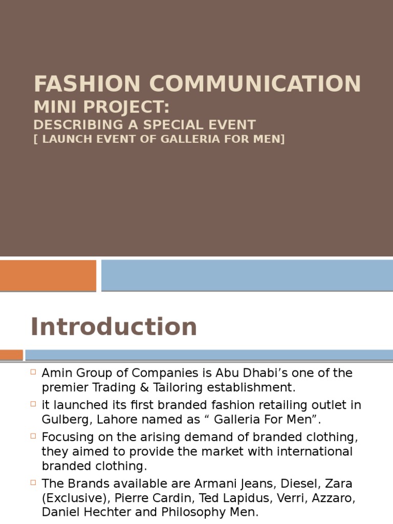Fashion Communication