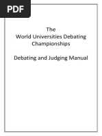 WUDC Malaysia 2014 Debating and Judging Manual