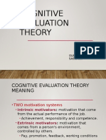 Cognitive Evaluation Theory (2)