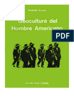 Rodolfo Kusch Geocultura Hombre Americano