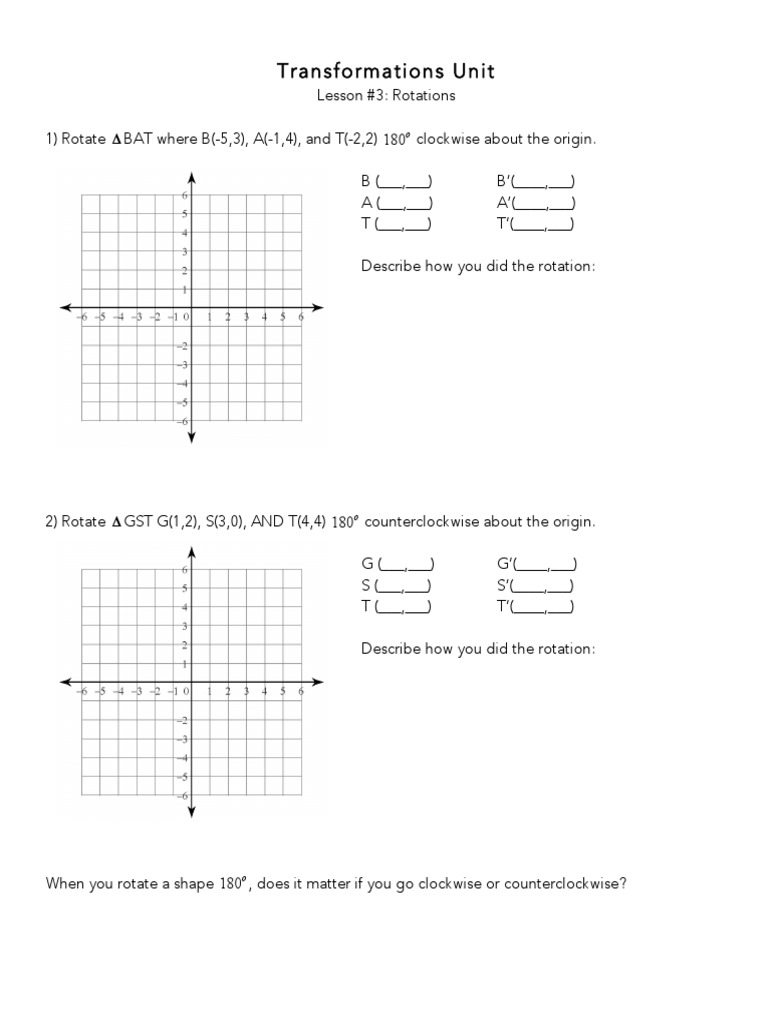 10 3 Rotations | PDF | Science & Mathematics