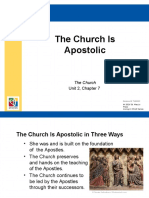 The Church Is Apostolic