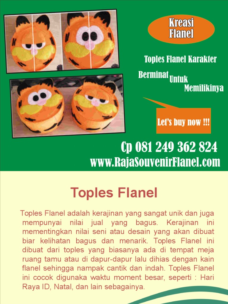 Hiasan Toples Dari Kain Flanel Model Toples Flanel Hiasan Toples Dari Kain Flanel Model Toples Flanel