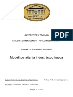 Modeli Ponasanja Industrijskog Kupca-Seminarski