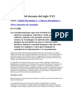 Nuevo Rol Del Docente Del Siglo XXI