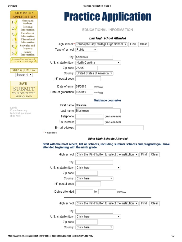 Practice Application Page 4 | PDF