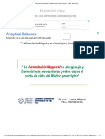 Formulación magistral alergología dermatología PDF