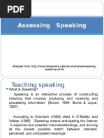 Assessing Speaking