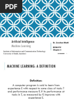 Download Artificial Intelligence Chapter 5 - Machine Learning by Zeeshan Bhatti SN309734588 doc pdf