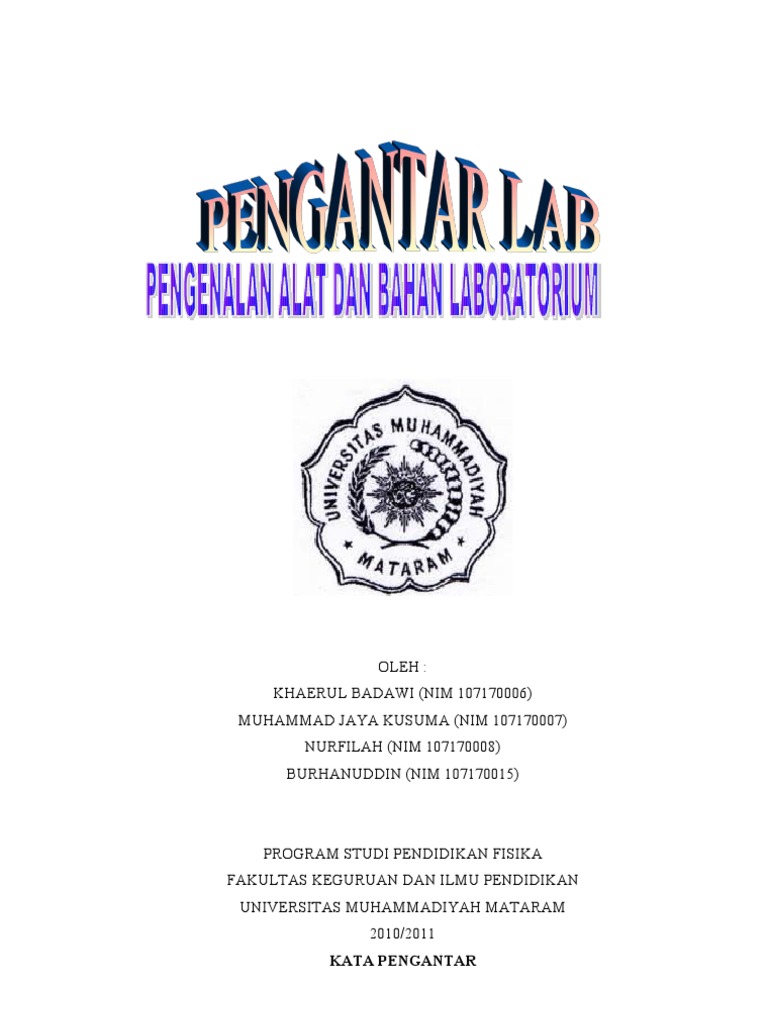 Makalah Pengantar Laboratorium