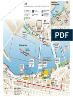 Map of Road Closures For Thunder Over Louisville