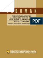 Permen PU No 20 Tahun 2007 Pedoman Teknis Analisis Aspek Fisik Dan Lingkungan, Ekonomi, Serta Sosial Budaya Dalam Penyusunan Rencana Tata Ruang