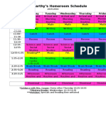 Mccarthy Schedule 2015