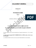 Baccalauréat Général: Physique-Chimie