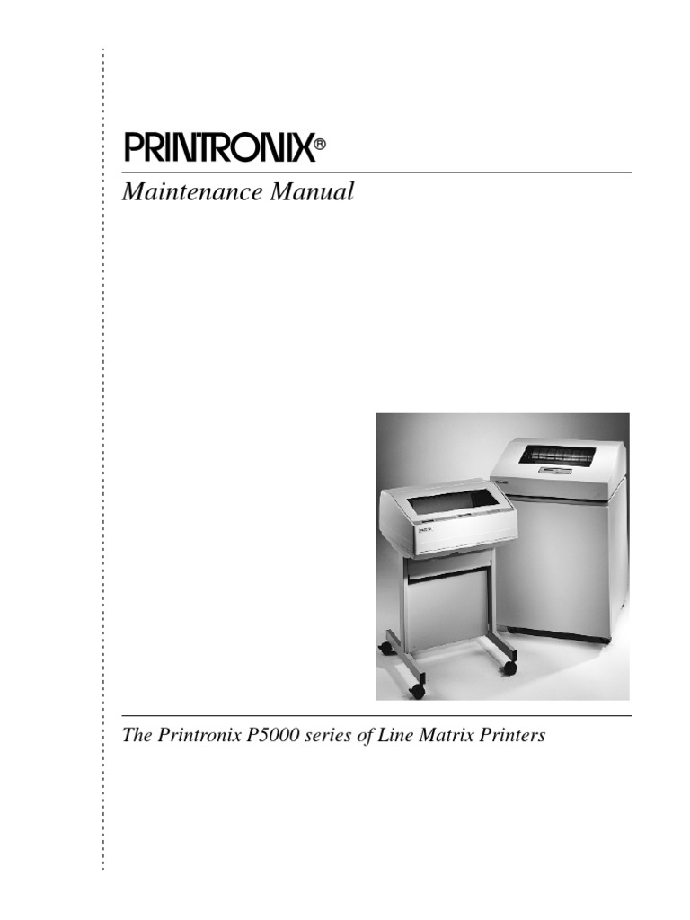 Printronix P5000 Service Manual | Printer (Computing) | Electromagnetic  Interference