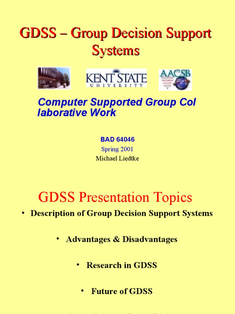 Understanding Group Decision Support Systems | PDF | Decision Support ...