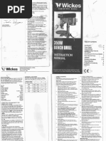Download Bench Drill WICKES 350W by Mandragora officinarum SN3097530 doc pdf