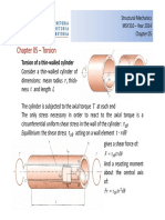 Chapter 05 - Torsion: Torsion of A Thin Walled Cylinder
