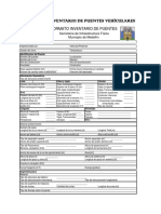 Formatos para Inventario y Diagnóstico de Puentes
