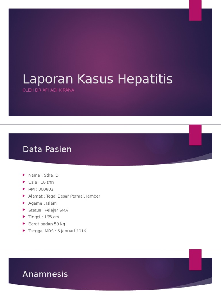Laporan Kasus Hepatitis Isip
