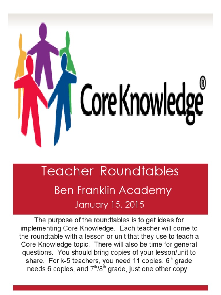 Core Knowledge Roundtables | PDF