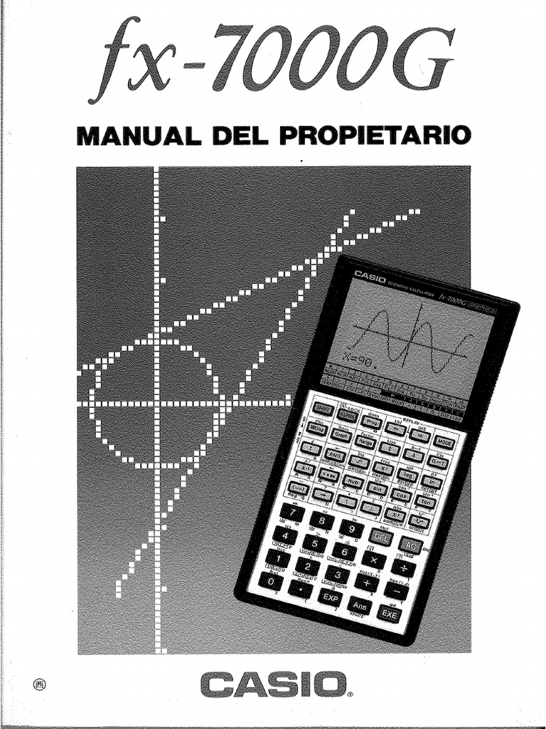 Manual CASIO Fx-7000G