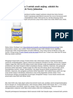 Minyak ikan Omega 3 untuk anak anjing. adalah itu Recommendedh oleh Terry Johnston