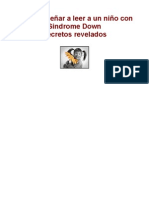 Como enseñar a leer a un niño con sindrome de Down