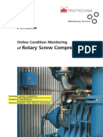 Rotary Screw Compressors: Online Condition Monitoring of