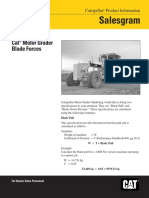 Salesgram: Cat Motor Grader Blade Forces