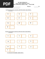 A) Fill in The Boxes Correctly With The Lower Case Letters. (5marks)