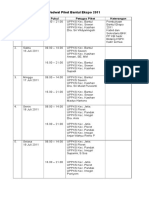 Jadwal Piket Bantul Ekspo 2011