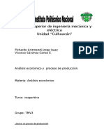 Analisis Economico y Proceso de Produccion