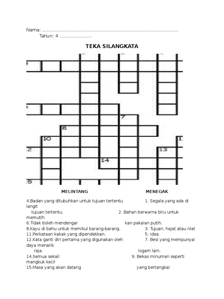 Teka Silangkata Tahun4 2014 Pdf