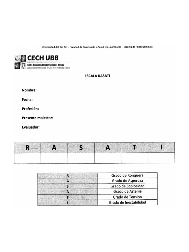 Escala Rasati | PDF