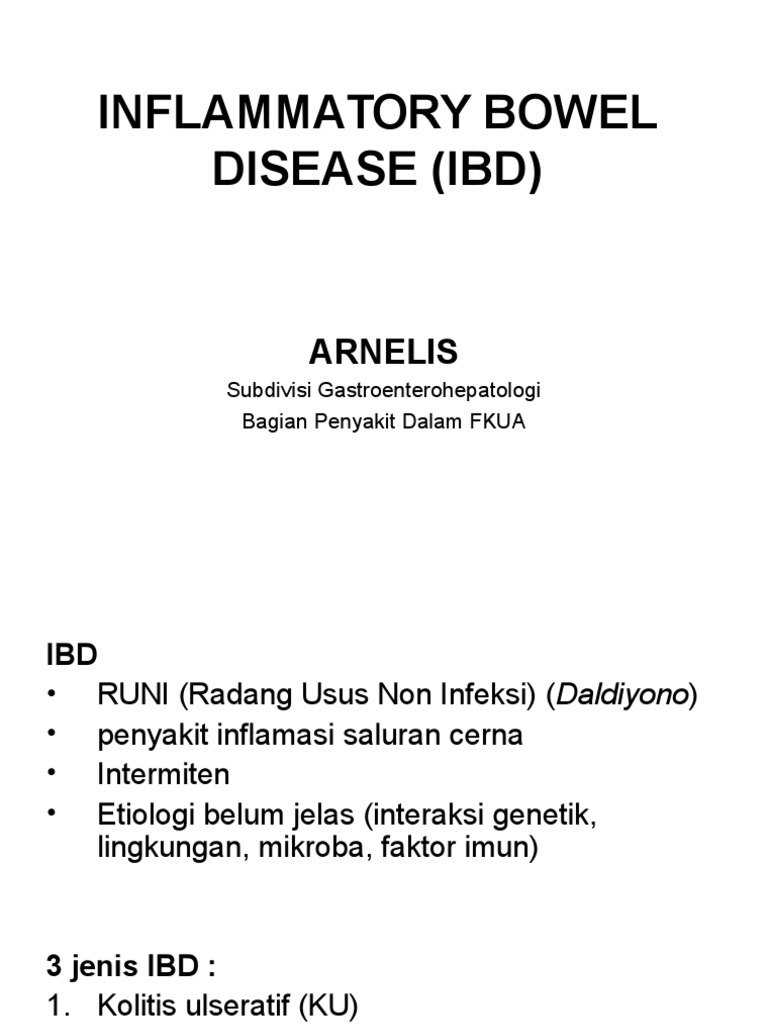 Diagnosa dan Penatalaksanaan IBD | PDF
