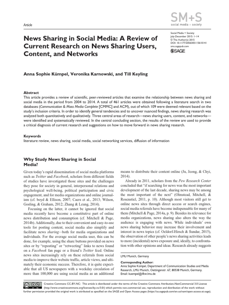 Social Media Pdf Social Media Popular Culture Media Studies