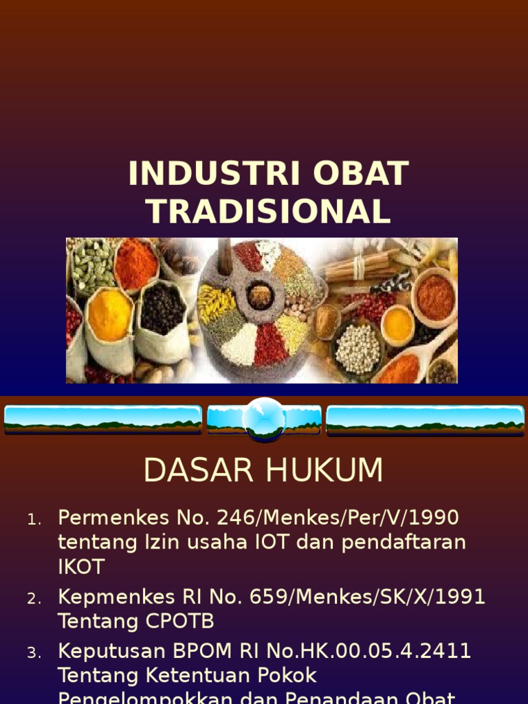Ilustrasi Industri Obat Tradisional